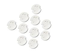 ibasenice 10 Pièces capuchon de protection douille lumière bouchon pouvoir bande Cache-prises prise electrique couverture abs de sortie protecteur de prise protecteurs de prise abdos blanche
