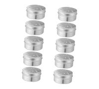 ibasenice 10 Pièces Coffret Parfum Dressage Chien Canettes D'entraînement à L'odorat Boîtes De Dressage De Parfum pour Chien Travail Couvercle Métal Équipement Cas Fournir Aluminium
