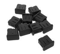 ibasenice 10 Pièces Embout de Crosse de Hockey Antidérapant TPR Noir | Couvre- de Queue, Protection L’usure, Meilleure Prise en Main, Usage Compétition et Glace