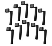 ibasenice 10 Pièces Enrouleur de Cordes de Guitare, Enrouleur de Chevilles de Guitare Manuel Multifonctionnel en Abs Noir, pour Basse et Ukulélé, pour Passionnés de Musique