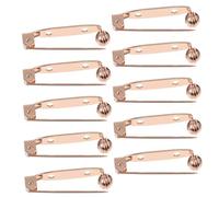 ibasenice 10 pièces Épingles à Barre pour Broche avec Fermoir de Sécurité Accessoires DIY pour Création de Bijoux et Décorations Or