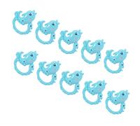 ibasenice 10 Pièces hochet dauphin toys toys edutoy plush plushies bebe hochet à main hochet clochette créative hochet en plastique hochet bébé pp