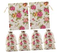 ibasenice 10 pièces Lot de Cadeaux Coton à Cordon Pochettes Bijoux Multi-usages Sachets Parfumés Réutilisables pour Rangement et Emballage Cadeau