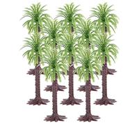 ibasenice 10 pièces Miniature Palm Coconut Tree Models for DIY Cake Toppers and Crafting Realistic Tropical Scenery Decorations for Photography Props and Landscape Dioramas
