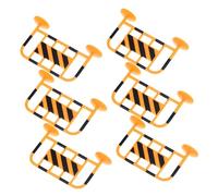 ibasenice 10 pièces Miniature Traffic Roadblocks Éducatif pour Garçon Fille Modèle de Panneaux Routiers Colorés Légers et Ludiques pour Apprentissage Sécurité Routière