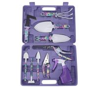 ibasenice 10 Pièces Outils de Jardinage Inoxydable et Râteau Pelle Sécateur Ergonomique pour Entretien des Plantes et Sol