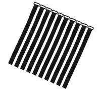 ibasenice 10 Pièces Sangles Auto-agrippantes Réglables pour Fixation Filet de Football Attaches Adhésives Réutilisables sans Outils Sangles Cordon Sport pour Maintien