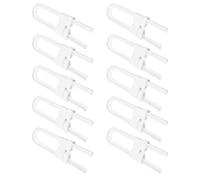 ibasenice 10 Pièces serrure de porte de sécurité pour bébé boulon armoire safety sécurité bebe verrou porte serrures de bouton de porte serrures de sécurité en forme de U abdos blanche