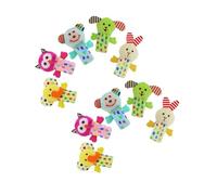 ibasenice 10 pièces Set de Marionnettes Doigts Peluche Animaux Doux pour Garçon Fille Éducatif Interaction Parent-garçon Fille Poupées Doigts Montessori pour Histoires et Jeux Éveil