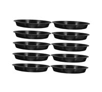 ibasenice 10 Pièces Soucoupe Rondes pour Pots de Fleurs Plateau Drainant Réutilisable pour Plantes Intérieur et Extérieur pour Bonsai et Fleurs