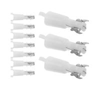 ibasenice 10 Pièces Tête de Tondeuse pour Poils de Nez, Accessoire de Tondeuse Électrique, Plastique et Acier, Argenté, Lavable Rapidement à L’eau, pour Hommes et Femmes, Usage Quotidien
