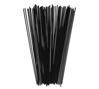 ibasenice 100 bâtonnets diffuseurs de Parfum d'intérieur, 29 cm x 0,25 cm, Noirs, pour huiles essentielles, aromathérapie, désodorisant d'ambiance, Salon, Salle de Bain