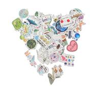 ibasenice 100 pièces Autocollants Science Biologie Chimie Stickers DIY pour Scrapbook Décoration Laptop Carnet