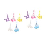 ibasenice 100 Pièces Boîte à Dents Récipient à Dents Pour Enfants Porte-fée Des Dents Pour Enfants Souvenir De Dents Titulaire De Bébé Plastique Boîte à Souvenirs Frisé Blanche