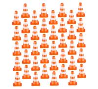 ibasenice 100 pièces Cônes de Signalisation Jouets Éducatifs de Circulation pour Garçon Fille Accessoires pour Jeux de Rôle et Apprentissage Sécurité Routière