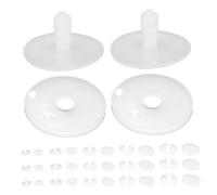 ibasenice 100 Pièces DIY Doll Joints Connectors Plastic Movable Skeleton Accessories for Plush Animals Crafting Flexible Ball Socket Joints for Making Plush Bears and Doll Skeletons