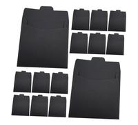 ibasenice 100 pièces Kraft Paper CD Sleeves Noir Pochettes Cartonnées Durables pour Rangement CD Dvd Enveloppes Multiples Usage pour Stockage et Transport Facile