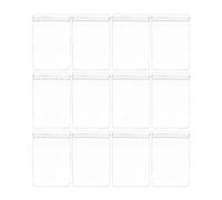 ibasenice 100 Pièces Pochette à Bijoux Autobloquante PVC pour Boucles | Petite Pochette Zippée Transparente, Anti Poussière, Pratique, pour Boutique de Bijoux, Usage Quotidien