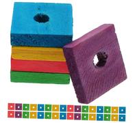 ibasenice 100 pièces pour Perroquet de Chips à Mâcher Multicolores pour Oiseaux Accessoires de Jeu et Amusants pour Perroquets Perruches et Coquillages