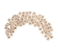 ibasenice 100 pièces Tuiles Bois Chiffres et Symboles pour Apprentissage Mathématique Jouets Éducatifs Montessori Développement Cognitif et Créativité chez Garçon Fille