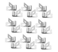 ibasenice 100pièces Clips pour Clôture Métallique Fixations Acier Inoxydable pour Fil Soudé De Colliers Métalliques pour Grillage Et Clôture Fil Acier