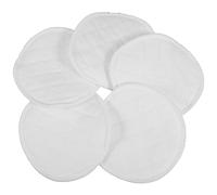 ibasenice 10pcs Disques D'allaitement Réutilisables en Coton 12 Couches Doux et Absorbants pour Soins de Maternité Prévention des Fuites Allaitement Blanc