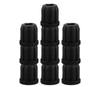 ibasenice 10Pcs Petit Manchon De Tige De Roulette En Plastique Inserts De Douille De Roulette Pour Chaise D'Ordinateur Et Petits Meubles, Connexion Solide