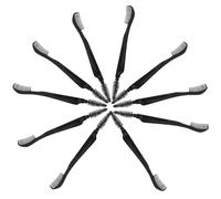 ibasenice 10pièces Brosse Sourcils et Cils Double-embout Compacte et Portable Peigne à Cils Multifonction pour Maquillage Voyage et Usage Quotidien