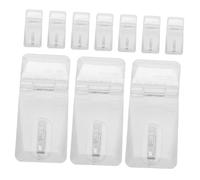 ibasenice 10pièces Mini Loquets à Charnière Transparents Acrylique Pour Boîtes à Bijoux Portes Mini Armoires Avec Serrure Et Boucle