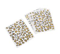 ibasenice 12 Feuilles Tatouages Temporaires Léopard à Transfert, Feuilles | Appliqués en Secondes, Faciles à Enlever, Style Créatif et Réaliste, pour Fête Punk et Soirée