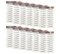 ibasenice 12 Pièces Autocollants de Sourcils Naturels Imperméables en Papier Transfert D'eau Encre de Soja, pour Essayer de Nouvelles Formes sans Temps de Récupération
