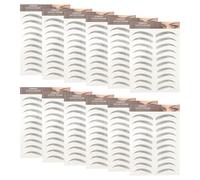ibasenice 12 Pièces Autocollants pour Sourcils Imperméables en Papier Transfert D'eau Encre de Soja Look Naturel sans Blessure, pour Essayer de Nouvelles Formes de Sourcils