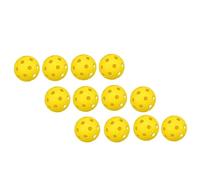 ibasenice 12 Pièces Balles Entraînement PE Balles Perforées pour Pratique Intérieure et Extérieure Accessoires Durable et à Abrasion