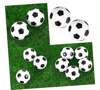 ibasenice 12 Pièces Ballons de Football de Table Noir et Blanc Balle de Remplacement Plastique pour Jeu de Foot Surface Texturée Antidérapante pour