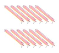 ibasenice 12 Pièces Flexible Curling Perm Rods For Women Portable Plastic Hair Rollers For Long And Short Hair Wave Curl Styling Tools