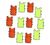 ibasenice 12 Pièces Gilets de Sport Entraînement pour Équipe Chasubles Respirantes avec Ouverts pour et Autres Activités