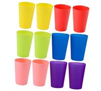 ibasenice 12 Pièces Gobelets Empilables Jouets à Empiler pour Bébé Jouets pour Enfants Gobelets Empilables pour Tout-Petits Tasses Empilées pour Bébé Empiler des Tasses Plastique