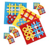 ibasenice 12 Pièces Jeu de Société Feutre Plateau Coloré Éducatif pour Garçon Fille Développement et de Problèmes Jeu Interactif Portable pour Voyage et Fête