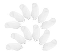 ibasenice 12 pièces Masques de Sommeil Légers Cache-yeux Confortables avec Bande Élastique Protection pour Dormir Voyage Bureau Camping DIY Personnalisé Occultant Blanc 12pcs/1 set