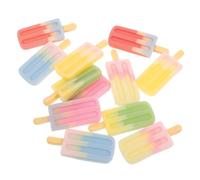 ibasenice 12 pièces Miniatures Glace Simulée Résine Accessoires DIY pour Décoration de Coques de Téléphone