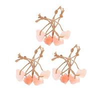 ibasenice 12 Pièces Natural Mineral Salt Lick Blocks with Hanging Rope for Livestock Deer Horse Cattle Goat Essential Nutrient Provider and Booster