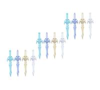ibasenice 12 Pièces Stylo Gel à Dessin 0,5mm Noir, Forme Épée, Plastique | Stylo Gel pour Gribouillage, Léger et Portable, Facile à Utiliser, pour Marquer