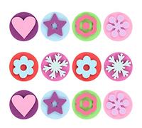 ibasenice 12 pièces Timbres de Peinture Eva pour Garçon Fille Outils de Dessin Créatifs Éducation Précoce et Activités Manuelles Couleurs Aléatoires pour Écoles et Couleur Couleur Aléatoire