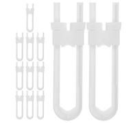 ibasenice 12 Pièces Verrous de Sécurité Garçon Fille pour Armoires Tiroirs Placards Maison Cuisine Garçon Fille Sécurité Verrou Sangle Armoire Cuisine Placard