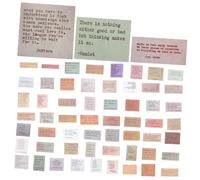 ibasenice 120 pièces Autocollants Inspirants pour Scrapbooking Stickers Citation DIY pour Journal Adhésifs Vintage Imperméables pour Décoration Planner Carnet Album