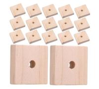 ibasenice 120 Pièces DIY Parrot Chewing Toys Unfinished Wood Blocks for Bird Cage Natural Wooden Chips for Shredding and Playing Safe Accessories Budgerigars Cockatiels Lovebirds Macaws