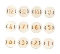 ibasenice 12pièces Cartes De Mois De Naissance Garçon Fille De Accessoire Créatif Pour Photographie De Nouveaux-nés Et Décoration De Fête