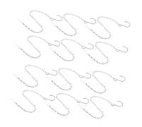 ibasenice 12pièces Lot de Chaînes pour Paniers Suspendus Support pour Pots De Fleurs Rallonge pour Jardinières Chaînes Métalliques Décoratives pour Plantes Et Mangeoires