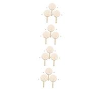 ibasenice 12pièces Rattle-drum à Personnaliser Pour Jouet De Création Instruments Musicaux Pour Activités Manuelles Et Décorations