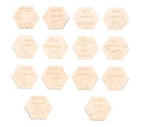 ibasenice 14pièces Cartes De Croissance Pour Garçon Fille De Cartes Mensuelles Naturel Pour Capturer Les Jalons De Votre Né Accessoires De Photographie Sécurisés Et
